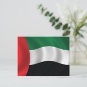 Vlag Verenigde Arabische Emiraten Briefkaart (Staand voorkant)