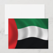 Vlag Verenigde Arabische Emiraten Briefkaart (Voorkant / Achterkant)