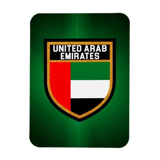Vlag Verenigde Arabische Emiraten Magneet (Verticaal)