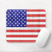vlag Verenigde Staten Mousepad Muismat (Met muis)