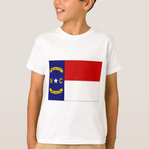 Vlag Verenigde Staten North Carolina T-shirt