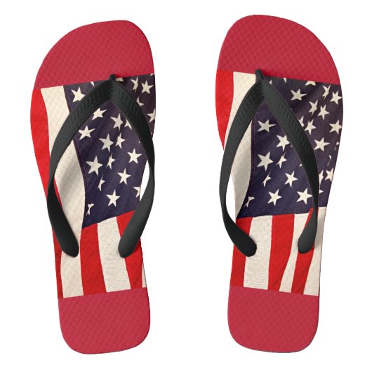 Vlag Verenigde Staten van Amerika Teenslippers (Voetbed)