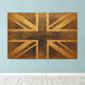 Vlag Vintage 3 Verenigd Koninkrijk Canvas Afdruk (Insitu (Houten vloer))