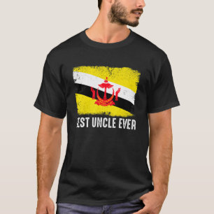 Vlag voor Braunei De beste Oom ooit patriottisch T-shirt