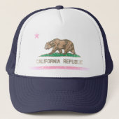 vlag voor Californië Trucker Pet (Voorkant)