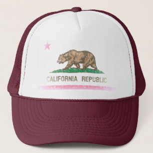 vlag voor Californië Trucker Pet