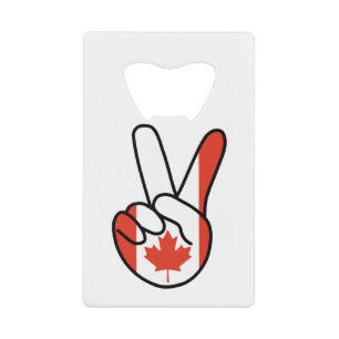 Vlag voor Canada V Kredietkaart Flessenopener