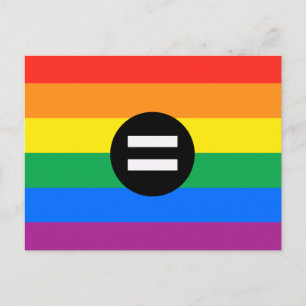 Vlag voor de rechten van homoseksuelen briefkaart