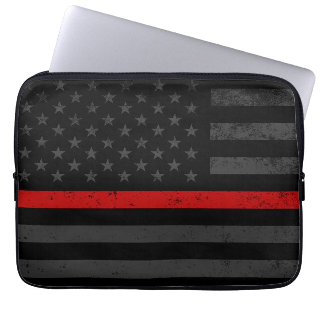 Vlag voor donkerdruk laptop sleeve (Voorkant)