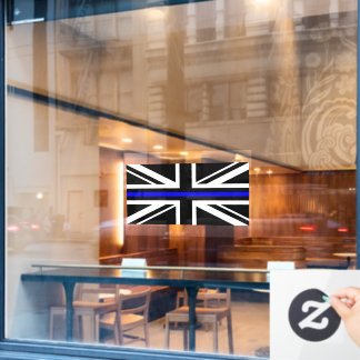 Vlag voor dunne blauwe lijn raamsticker