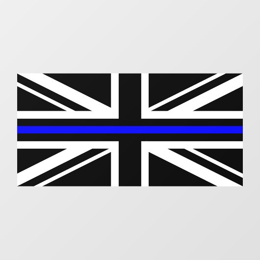 Vlag voor dunne blauwe lijn raamsticker (Vel)