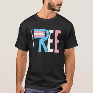 Vlag voor gratis transactierechten t-shirt