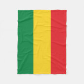 Vlag voor groene, goudkleurige en rode kleuren fleece deken (Voorkant)