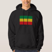 Vlag voor groene, goudkleurige en rode kleuren hoodie (Voorkant)