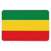 Vlag voor groene, goudkleurige en rode kleuren magneet (Horizontaal)