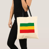 Vlag voor groene, goudkleurige en rode kleuren tote bag (Voorkant (product))