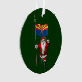 Vlag voor kerstmis van Arizona Ornament (voorkant)