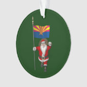 Vlag voor kerstmis van Arizona Ornament (voorkant)