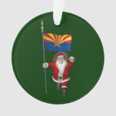 Vlag voor kerstmis van Arizona Ornament (voorkant)