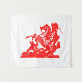 Vlag voor kinderen van Gaspard - kleine bosbouw Wandkleed (Voorkant (horizontaal))