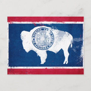 Vlag voor noodtoestand briefkaart