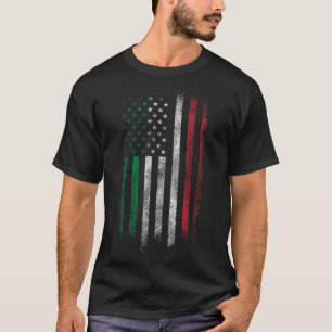 Vlag VS 4 juli Patriottisch Amerikaans Italiaans F T-shirt