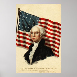 Vlag VS-George Washington Poster