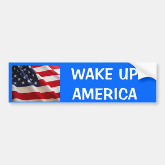 vlag, WAKE UPAMERICA Bumpersticker