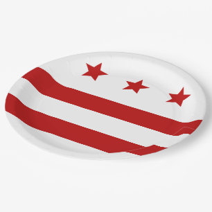 vlag Washington D.C. Papieren Bordje