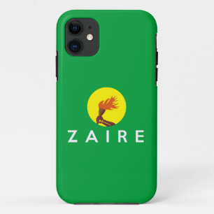 vlag zaire congo land vlag naam tekst iPhone 11 hoesje