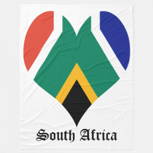 Vlag Zuid-Afrika Bokke groot Fleece Deken