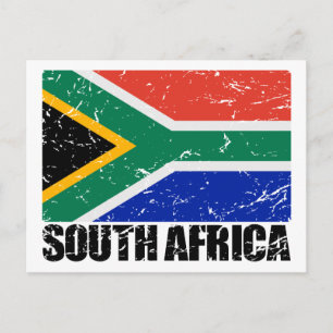  vlag Zuid-Afrika Briefkaart