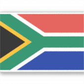 Vlag Zuid-Afrikaanse Sticker (Voorkant)