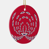 vlag Zuid-Korea Polka Dot Keramisch Ornament (Rechts)