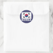 vlag Zuid-Korea Ronde Sticker (Tas)