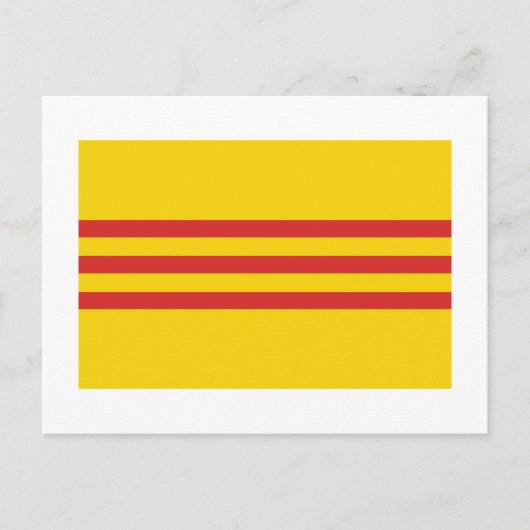 Vlag Zuid-Vietnam Briefkaart (Voorkant)