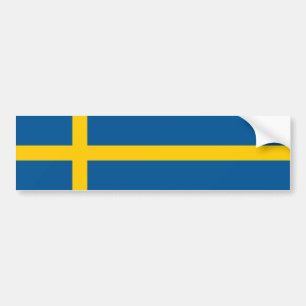 vlag Zweden/Zweden/Zweden Bumpersticker
