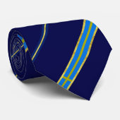 vlag Zweedse strepen Stropdas (Opgerold)