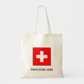 Vlag Zwitserland (Zwitserland) Tote Bag (Voorkant)