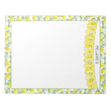 Vlagbanner en Waterverf Lemon Tree Patroon