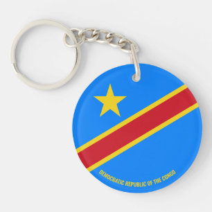 Vlagcharming Democratische Republiek Congo Sleutelhanger