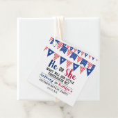 Vlaggen 4 juli: seksfeest bedankjes labels (In situ)