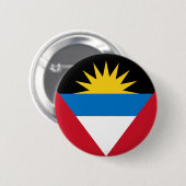 vlaggen antigua en barbuda ronde button 5,7 cm (Voorkant /achterkant)