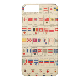 Vlaggen, badges iPhone 8 plus / 7 plus hoesje