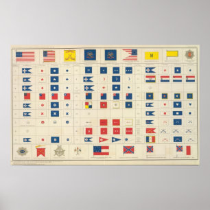 Vlaggen, badges, enz. poster