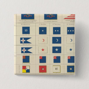 Vlaggen, badges, enz. vierkante button 5,1 cm