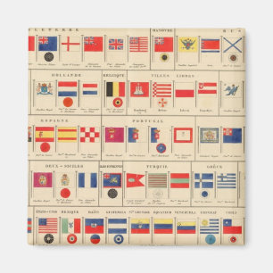 Vlaggen, badges magneet
