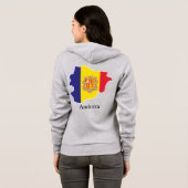 Vlaggen en Andorra Hoodie (Achterkant volledig)