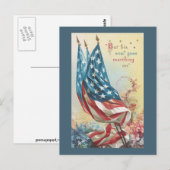 Vlaggen en bloemen voor de slachtoffers briefkaart (Voorkant / Achterkant)