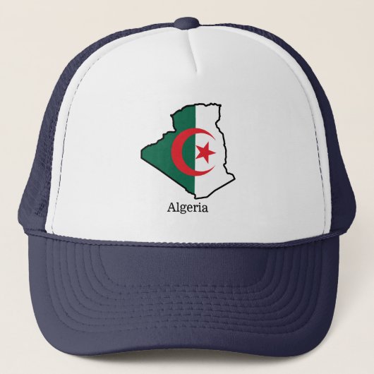 Vlaggen en landen Algerije Trucker Pet (Voorkant)